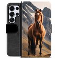 Funda Cartera Premium para Samsung Galaxy S25 Ultra - Caballo