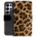 Funda Cartera Premium para Samsung Galaxy S25 Ultra - Leopardo
