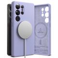 Funda MagSafe de silicona líquida Ringke para iPhone 16 - Lavanda