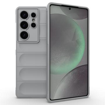 Carcasa de TPU Rugged para Samsung Galaxy S25 Ultra - Gris Claro