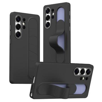 Funda híbrida Smart Samsung Galaxy S25 Ultra con agarre de pie - Negro