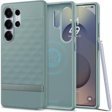Funda híbrida Spigen Parallax Mag para Samsung Galaxy S25 Ultra - Verde salvia