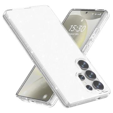 Funda Híbrida Stylish Glitter Series para Samsung Galaxy S25 Ultra - Blanco