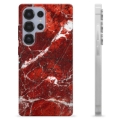 Funda de TPU para Samsung Galaxy S25 Ultra - Mármol Rojo