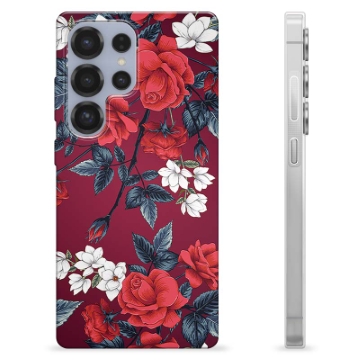 Funda de TPU para Samsung Galaxy S25 Ultra - Flores Vintage