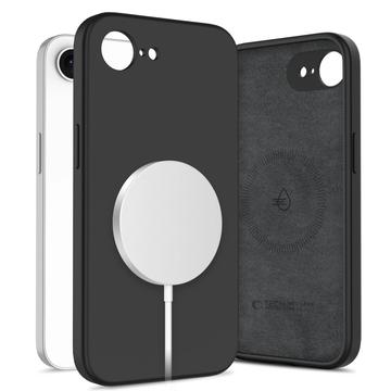 Funda de silicona líquida iPhone 16e Tech-Protect - Compatible con MagSafe - Negro
