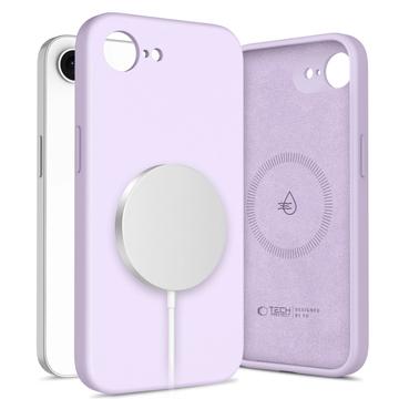 Funda de silicona líquida iPhone 16e Tech-Protect - Compatible con MagSafe - Malva