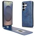 Funda con Tapa Vertical para Samsung Galaxy S25 Ultra - Azul Oscuro