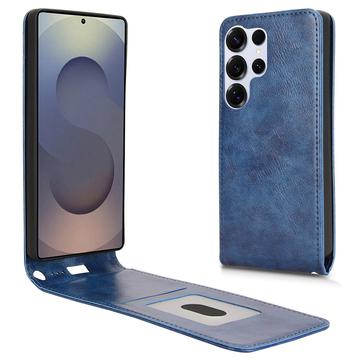 Funda con Tapa Vertical para Samsung Galaxy S25 Ultra - Azul Oscuro
