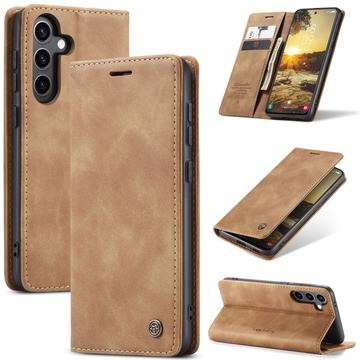 Funda Caseme Serie 013 para Samsung Galaxy S25+ - Estilo Cartera - Marrón
