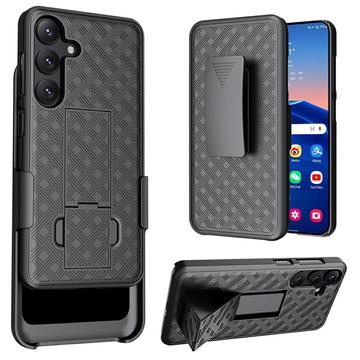 Carcasa Híbrida con Clip de Cinturón para Samsung Galaxy S25+ - Gris