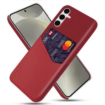 Carcasa con Ranura para Tarjeta KSQ para Samsung Galaxy S25+ - Rojo