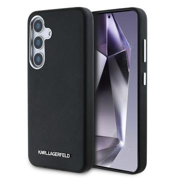 Funda Samsung Galaxy S25+ Karl Lagerfeld Saffiano Metal Logo - Negro