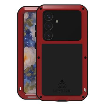 Funda Híbrida Love Mei Powerful para Samsung Galaxy S25+ - Rojo