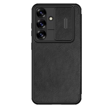 Funda con Tapa Nillkin Qin Pro para Samsung Galaxy S25+ - Negro