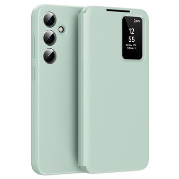 Funda Samsung Galaxy S25+ Smart Clear View Flip con ranura para tarjetas