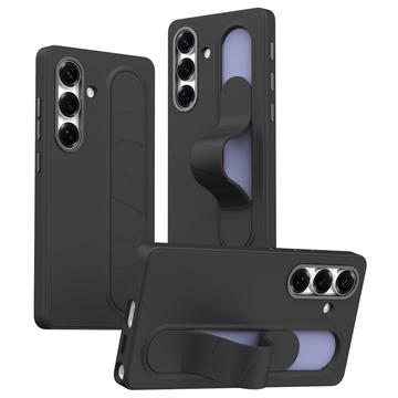 Funda híbrida Smart Samsung Galaxy S25+ con agarre de pie - Negro