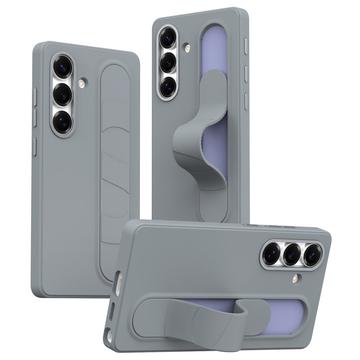 Funda híbrida Smart Samsung Galaxy S25+ con agarre de pie - Gris oscuro
