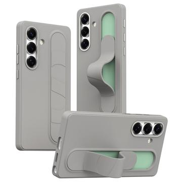 Funda híbrida Smart Samsung Galaxy S25+ con agarre de pie - Gris titanio