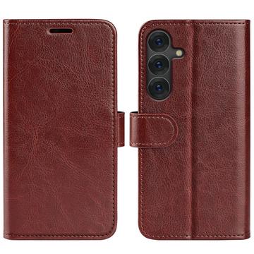 Funda con Cierre Magnético para Samsung Galaxy S25+ - Estilo Cartera - Marrón