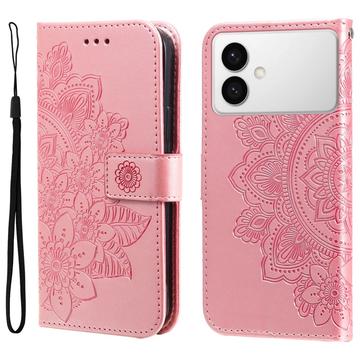 Funda Mandala Series para Samsung Galaxy S26 Edge - Estilo Cartera - Rosa