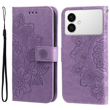 Funda Mandala Series para Samsung Galaxy S26 Edge - Estilo Cartera - Púrpura