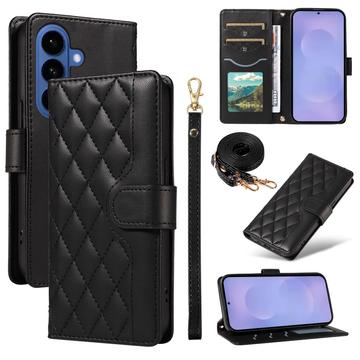 Funda acolchada de lujo para Samsung Galaxy S26/S26 Pro - Estilo Cartera