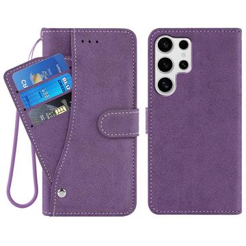 Samsung Galaxy S26 Ultra Elegante Funda Retro para Cartera con Tarjetero Giratorio