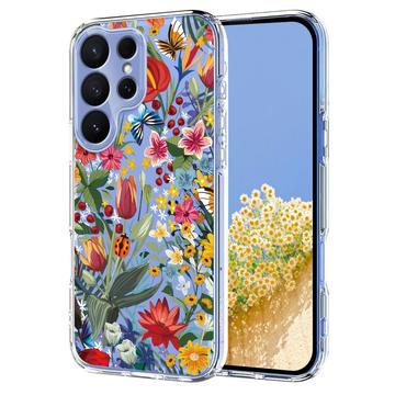 Funda de TPU Samsung Galaxy S26 Ultra con estampado floral - Lirios
