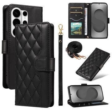 Funda acolchada de lujo para Samsung Galaxy S26 Ultra - Estilo Cartera