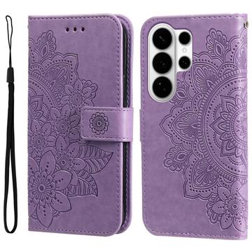 Funda Mandala Series para Samsung Galaxy S26 Ultra - Estilo Cartera - Púrpura