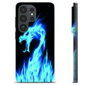 Funda de TPU para Samsung Galaxy S26 Ultra - Dragón de Fuego Azul
