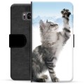 Funda Cartera Premium para Samsung Galaxy S8 - Gato