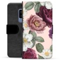 Funda Cartera Premium para Samsung Galaxy S9+ - Flores Románticas