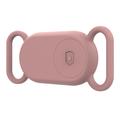 Funda de Silicona para Collar de Mascotas para Apple Samsung Galaxy SmartTag 2 - Rosa