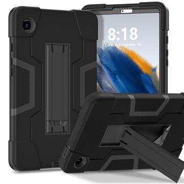 Samsung Galaxy Tab A11 Funda Híbrida Estilo Robot con Kickstand - Negro