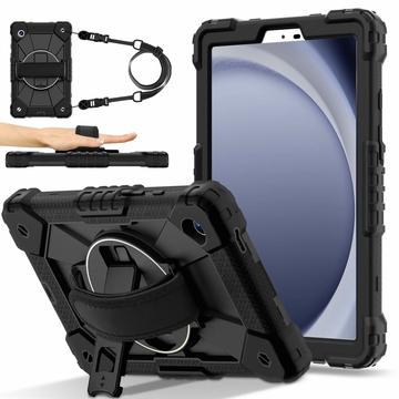 Funda con Correa de Mano Heavy Duty 360 para Samsung Galaxy Tab A11 - Negro