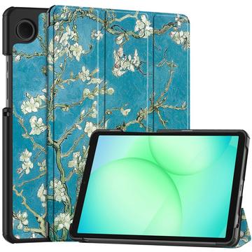 Funda Smart Folio Tri-Fold Series para Samsung Galaxy Tab A11 - Flores blancas