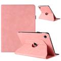 Samsung Galaxy Tab A11+/A9+ Funda inteligente giratoria 360 con ranuras para tarjetas - Rosa