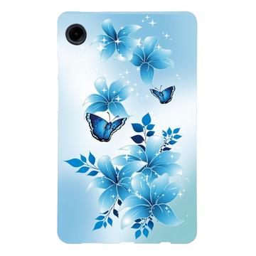 Carcasa de TPU Stylish Ultra Fina para Samsung Galaxy Tab A9 - Mariposa Azul