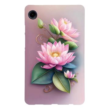 Carcasa de TPU Stylish Ultra Fina para Samsung Galaxy Tab A9 - Flor rosa