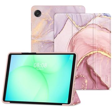 Funda tipo folio triple Tech-Protect SmartCase para Samsung Galaxy Tab A9+/A11+ - Mármol