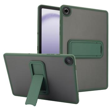Samsung Galaxy Tab A9+ Funda híbrida antichoque con soporte - Verde