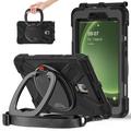 Funda con Correa de Mano Heavy Duty 360 para Samsung Galaxy Tab Active5 - Negro