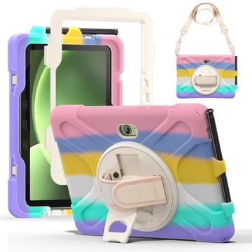Funda con Correa de Mano Heavy Duty 360 para Samsung Galaxy Tab Active5 Pro - Colores Vivos