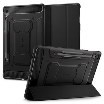Funda con Tapa Spigen Rugged Armor Pro para Samsung Galaxy Tab S10 FE+ - Negro