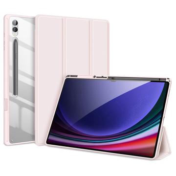 Funda Inteligente de Tres Pliegues Dux Ducis Toby para Samsung Galaxy Tab S10 Ultra - Rosa Claro