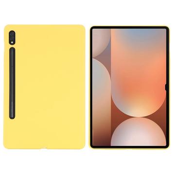 Funda de Silicona Líquida para Samsung Galaxy Tab S10 Ultra - Amarillo
