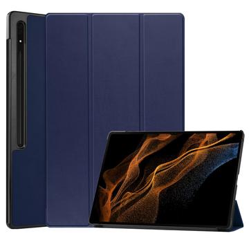 Funda Inteligente de Tres Pliegues para Samsung Galaxy Tab S10 Ultra - Azul