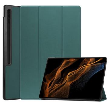 Funda Inteligente de Tres Pliegues para Samsung Galaxy Tab S10 Ultra - Verde